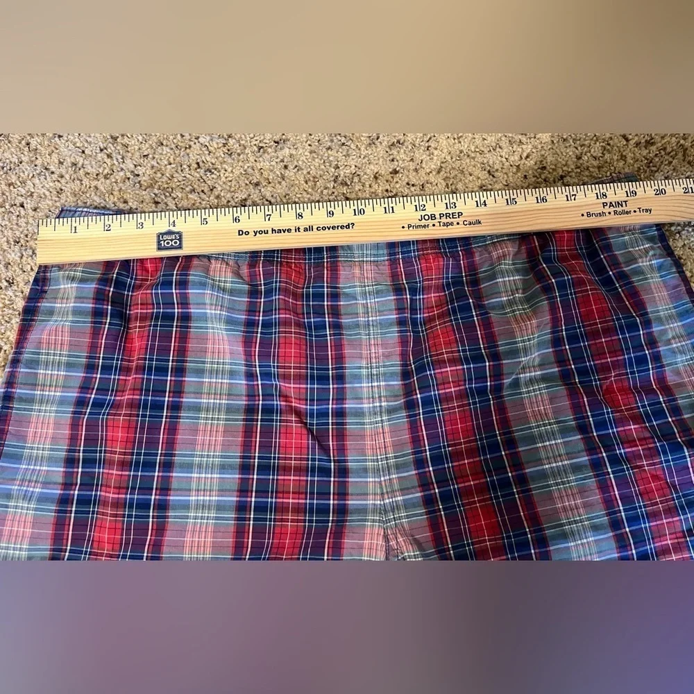 Polo Sport Ralph Lauren Swim Shorts Trunks Men’s Large Plaid Blue Mul…